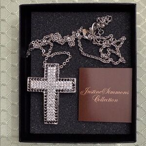 Silver Cross Pendant Necklace